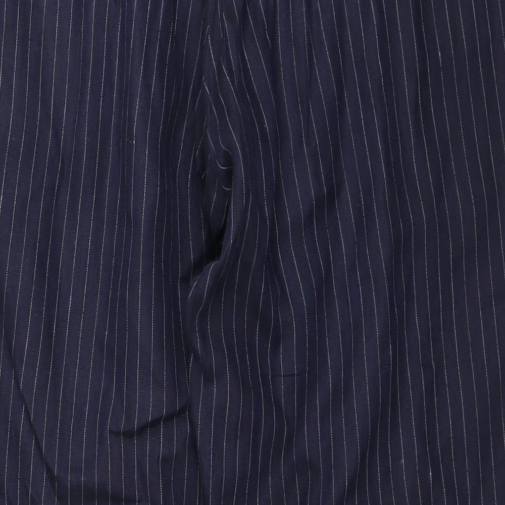 Racing Green Womens Blue Striped  Trousers  Size XL L33 in
