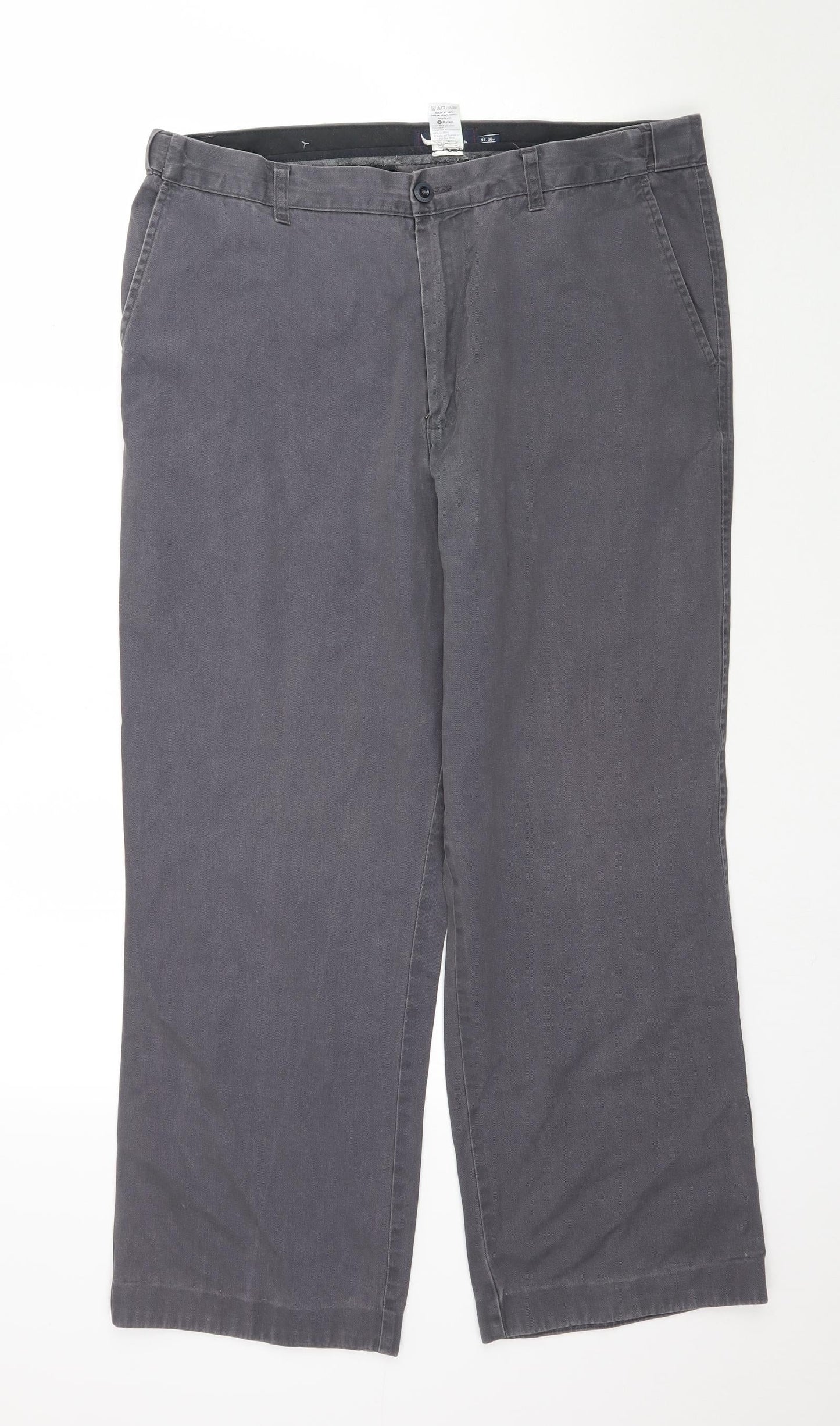 Marks and Spencer Womens Grey  Denim Straight Jeans Size 36 L27 in