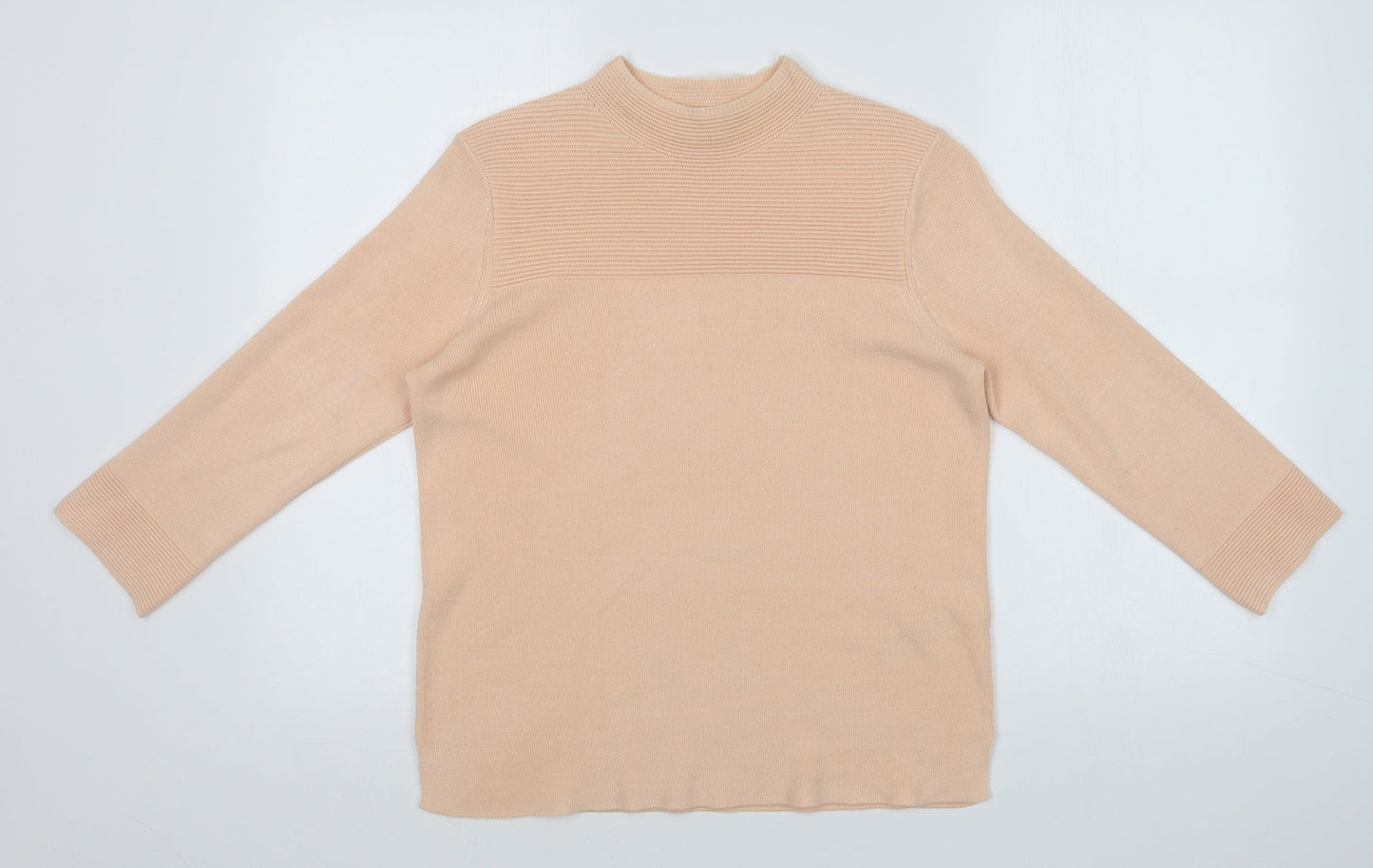 Classic Womens Orange Striped  Pullover Jumper Size 12