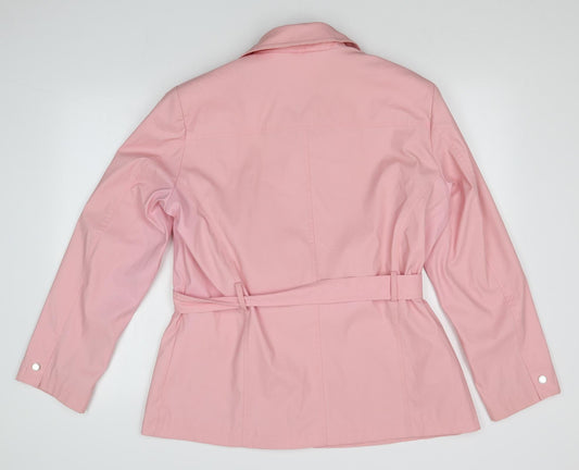 Giacca Womens Pink   Overcoat Coat Size XL