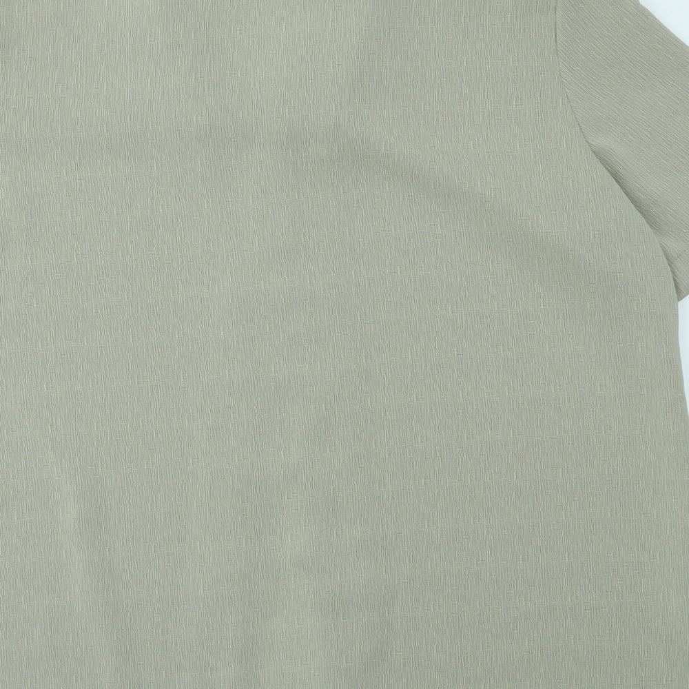 Sixth Sense Womens Beige   Basic Button-Up Size 20