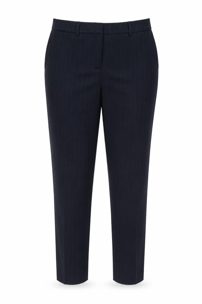 Next Tailoring Womens Black Striped  Trousers  Size 12 L25.5 in