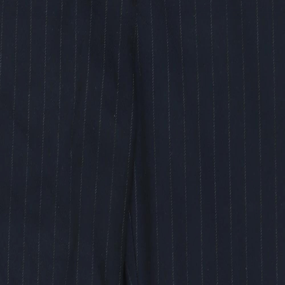 Next Tailoring Womens Black Striped  Trousers  Size 12 L25.5 in