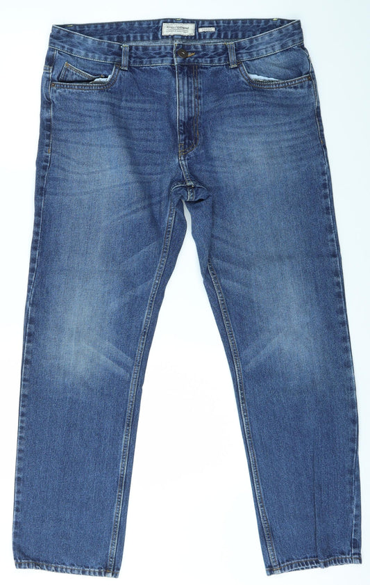 ACW85  Womens Blue  Denim Straight Jeans Size 36 L29 in