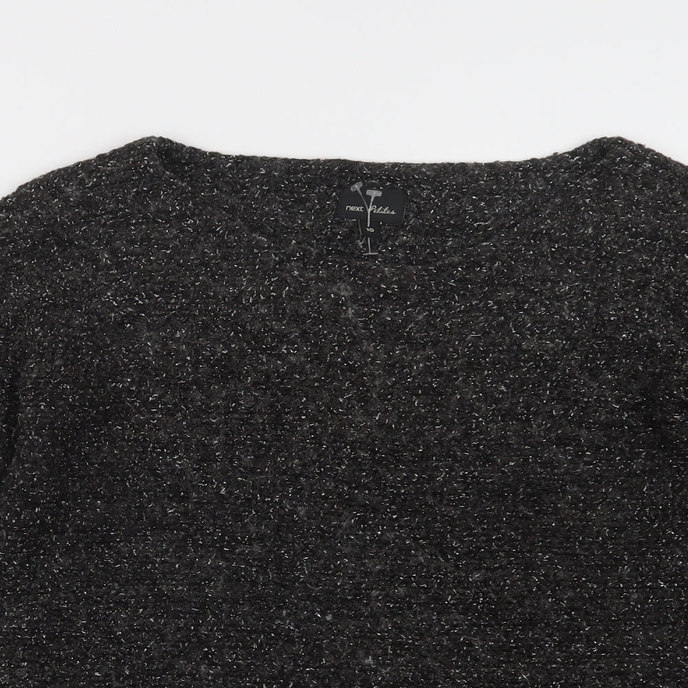 NEXT Womens Black  Knit Pullover Jumper Size 10