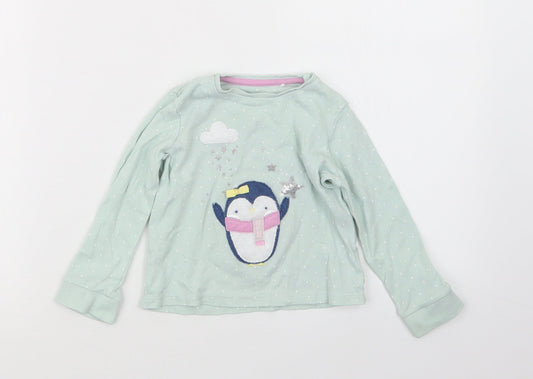 Mini Club Girls Green Geometric  Babydoll Pyjama Top Size 18-24 Months
