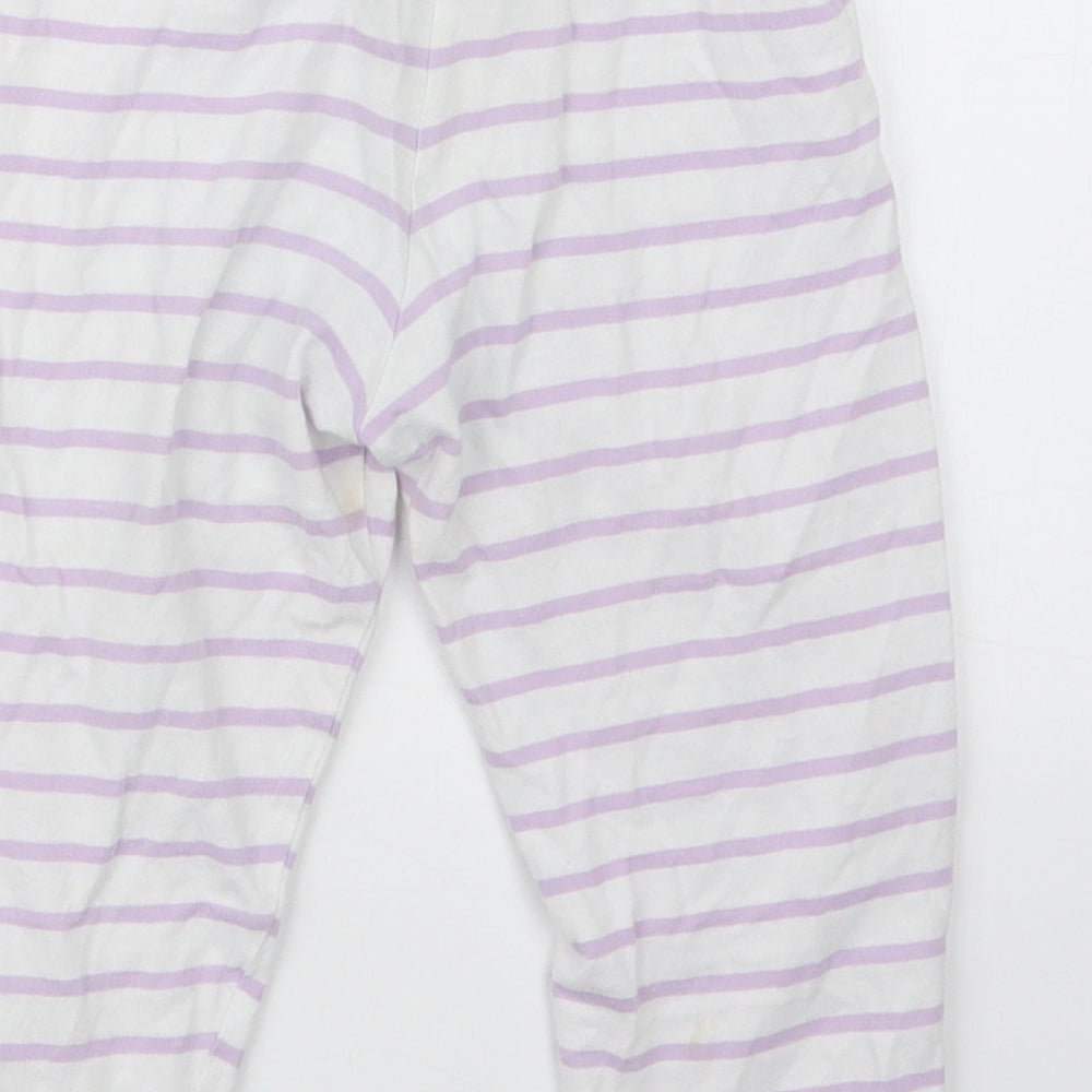 Marks and Spencer Girls Purple Geometric  Capri Pyjama Set Size 2-3 Years  - Peppa Pig