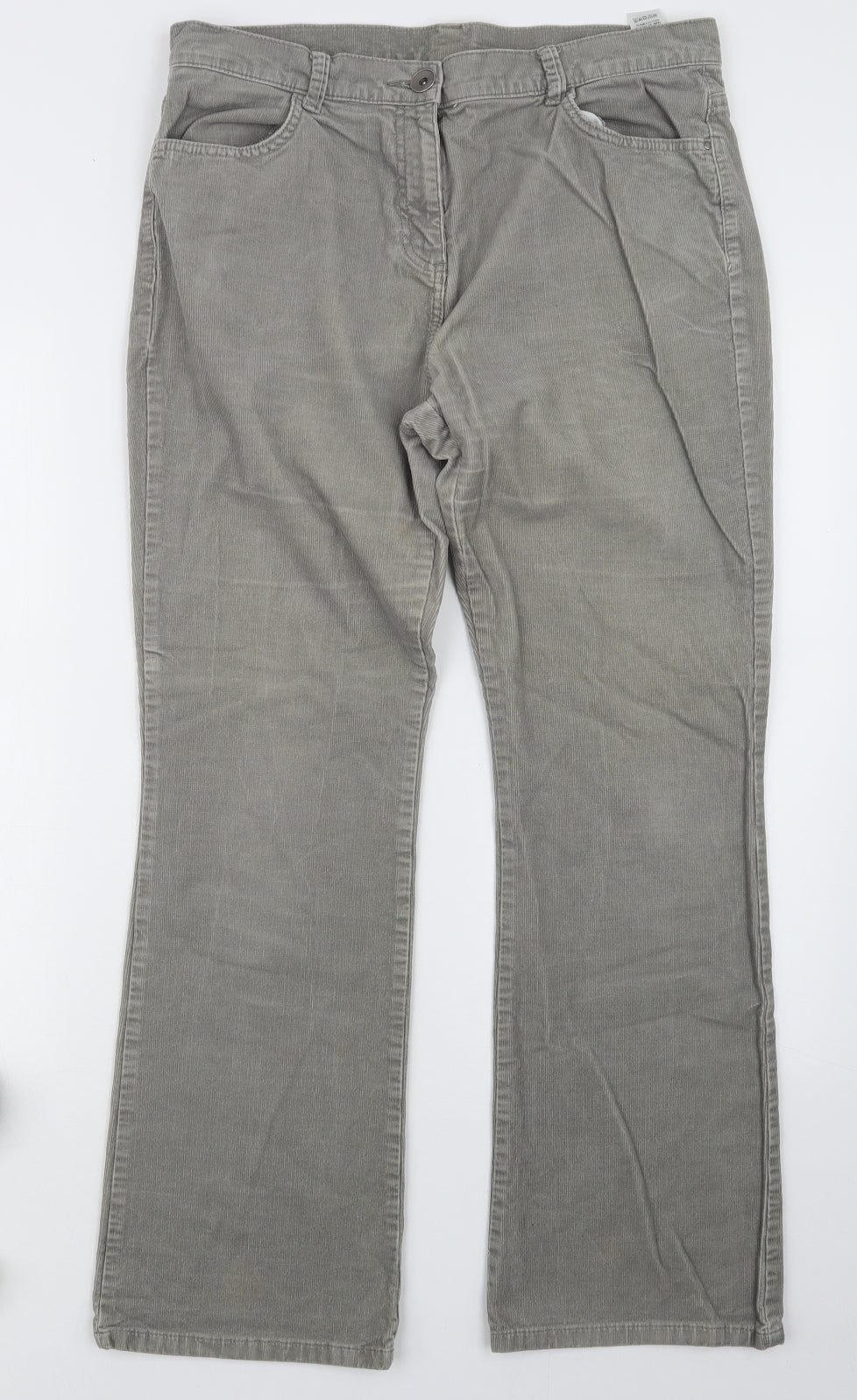 Marks and Spencer Womens Grey   Trousers  Size 14 L28 in