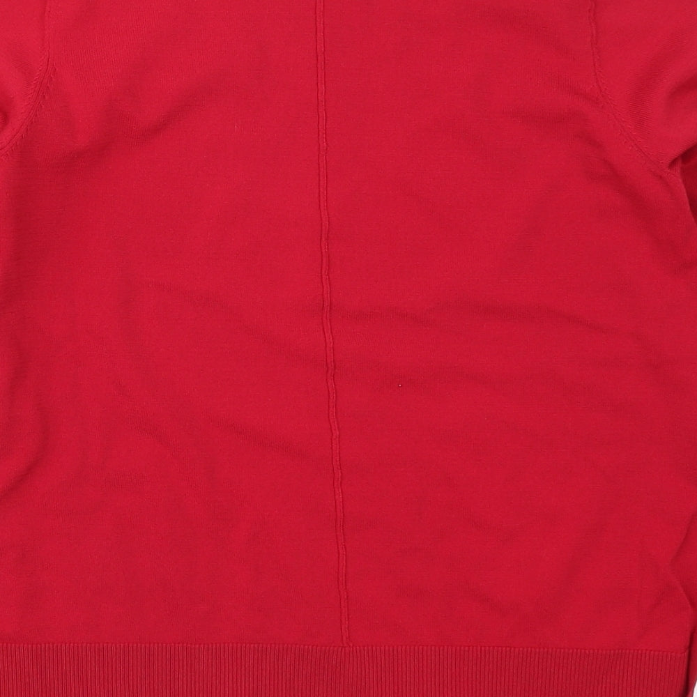 NEXT Womens Red  Knit Pullover Jumper Size 6