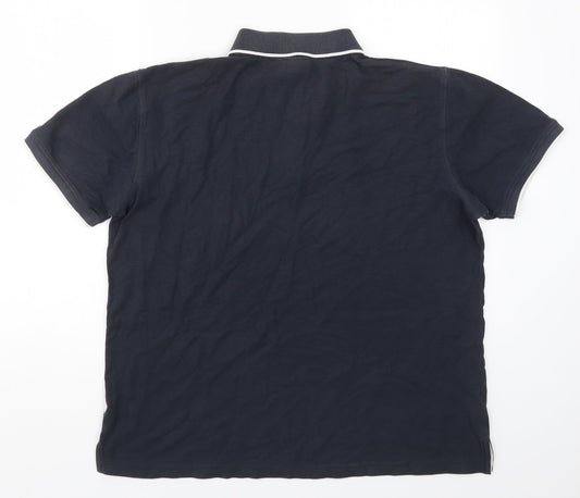 Promo Stars Mens Blue    Polo Size XL