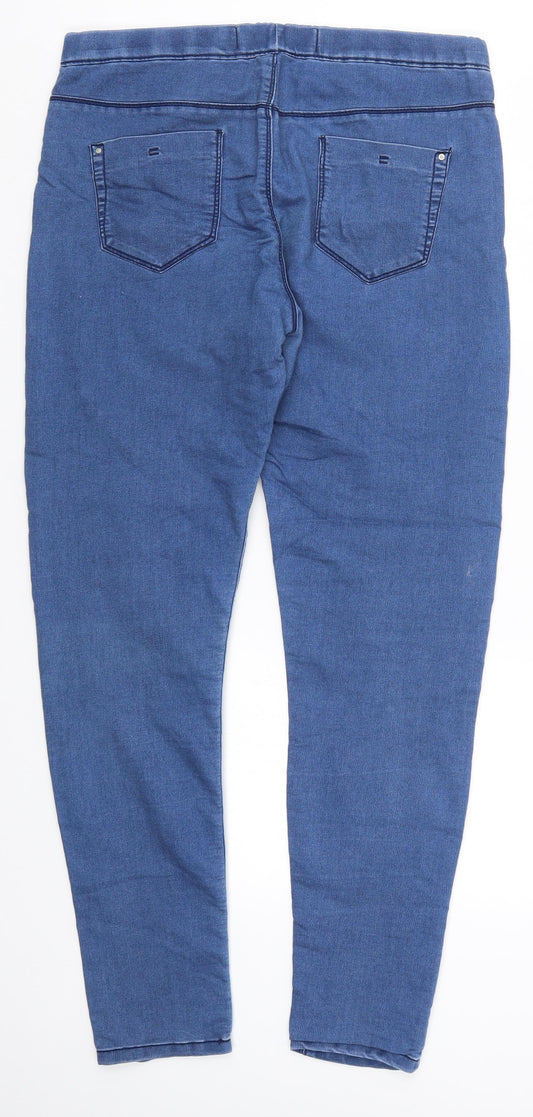 Denim Co Womens Blue  Denim Jegging Jeans Size 12 L29 in