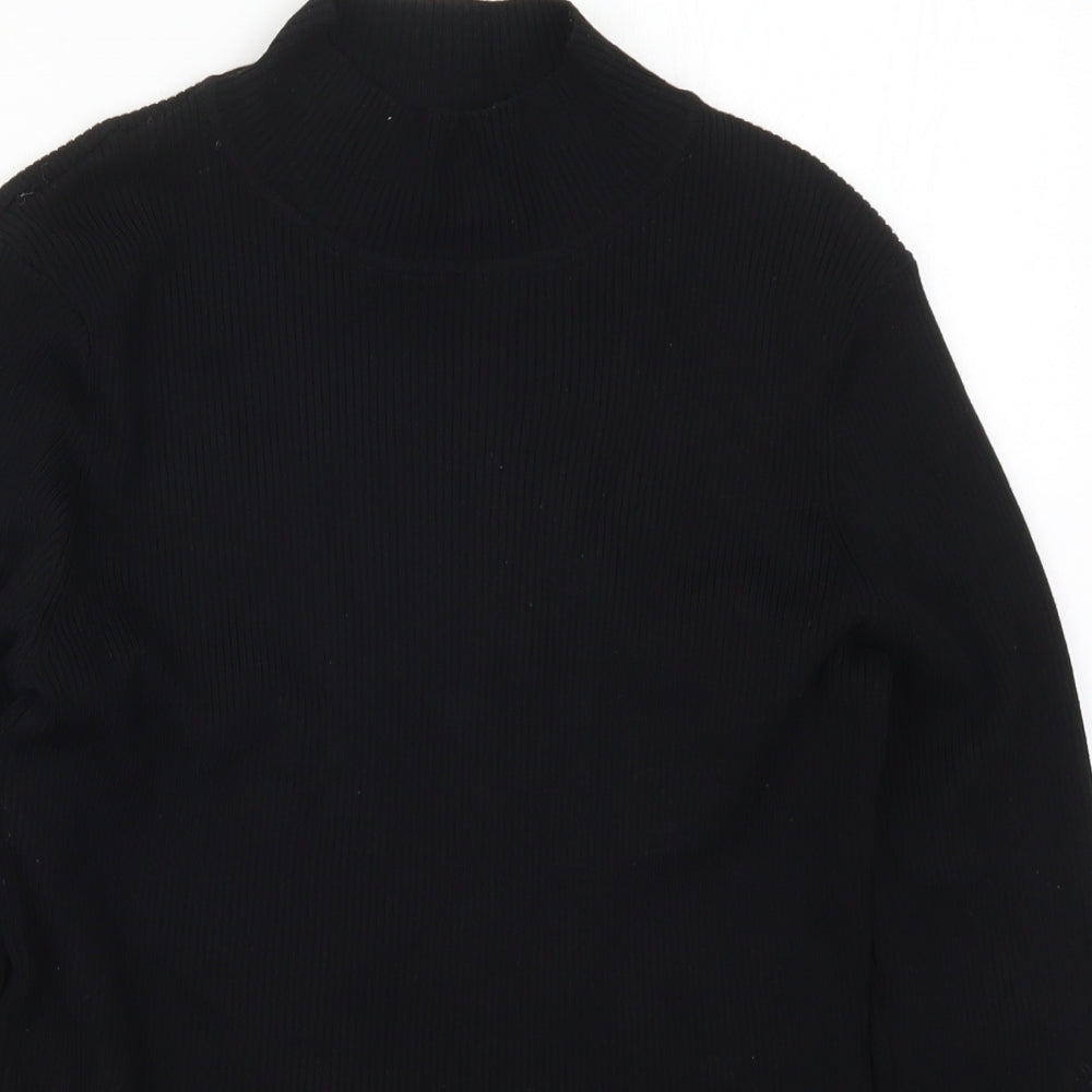 H&M Womens Black  Knit Pullover Jumper Size L