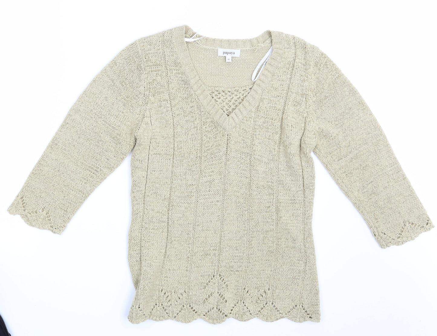 Papaya Womens Beige   Pullover Jumper Size 10