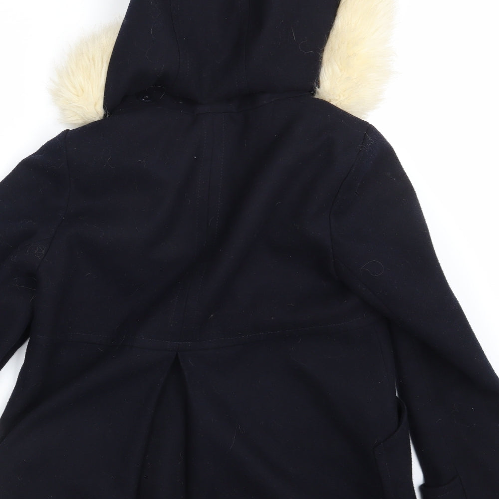 Topshop Womens Blue   Overcoat Coat Size 8