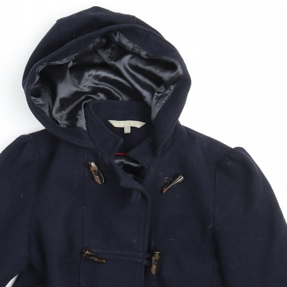 Redherring Womens Blue   Overcoat Coat Size 10