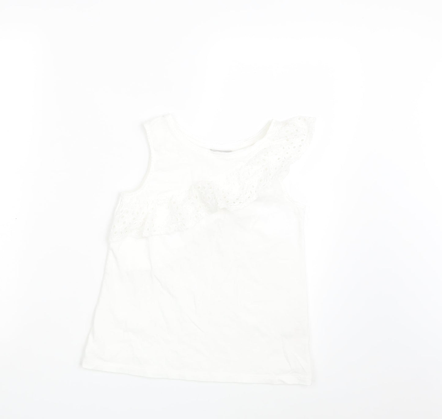 Matalan Girls White   Basic T-Shirt Size 12 Years