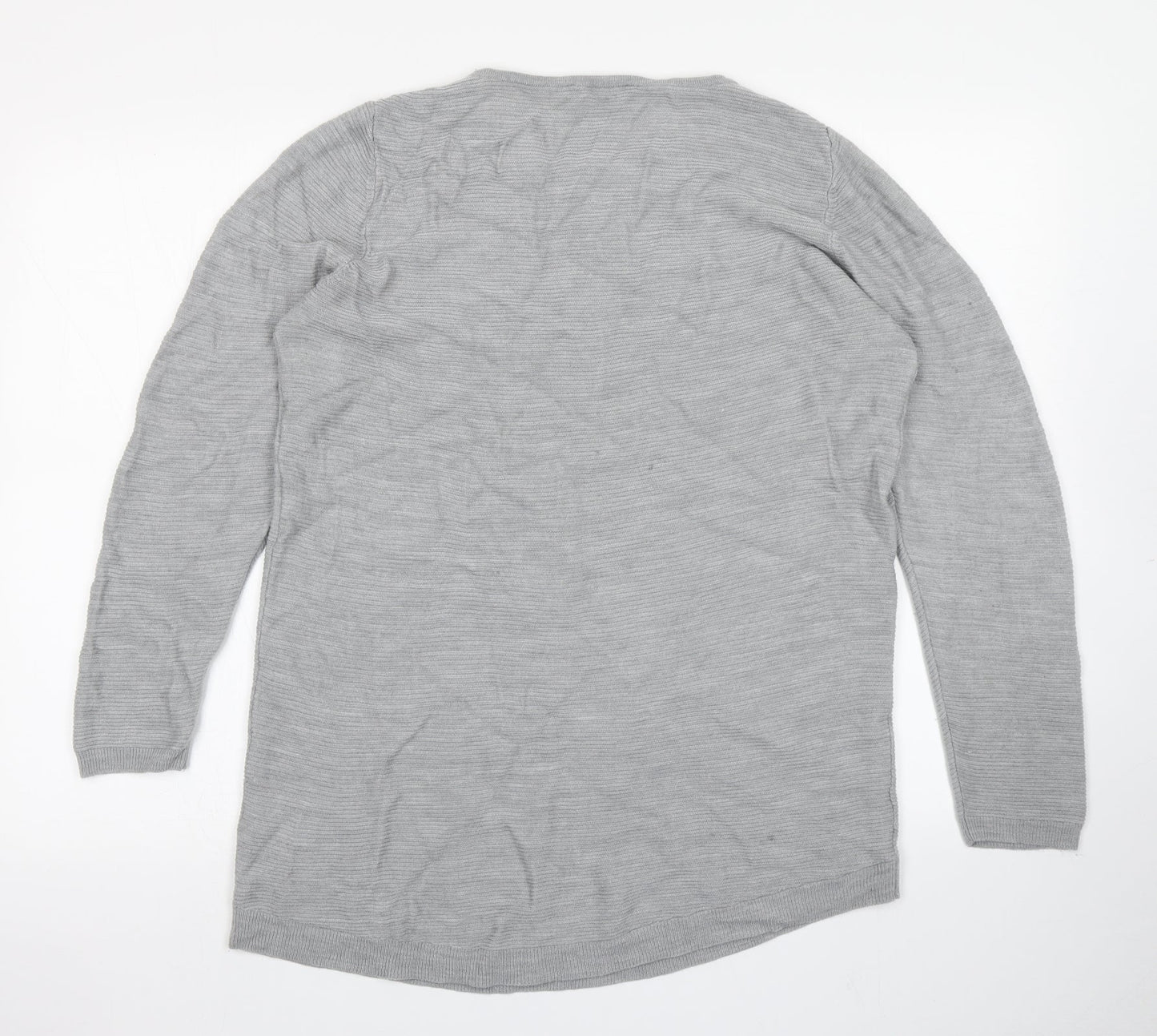 Bonmarché Womens Grey  Knit Pullover Jumper Size 16