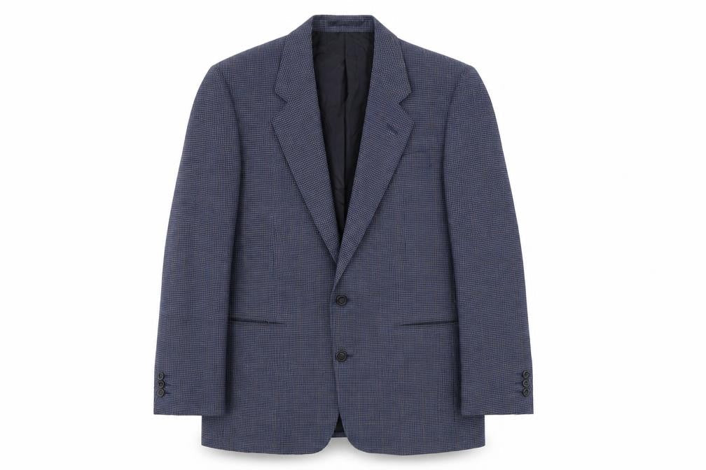 Greenwoods Mens Blue Plaid  Jacket Blazer Size 40