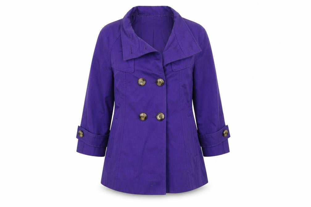 Marks & Spencer Womens Purple   Overcoat Coat Size 12