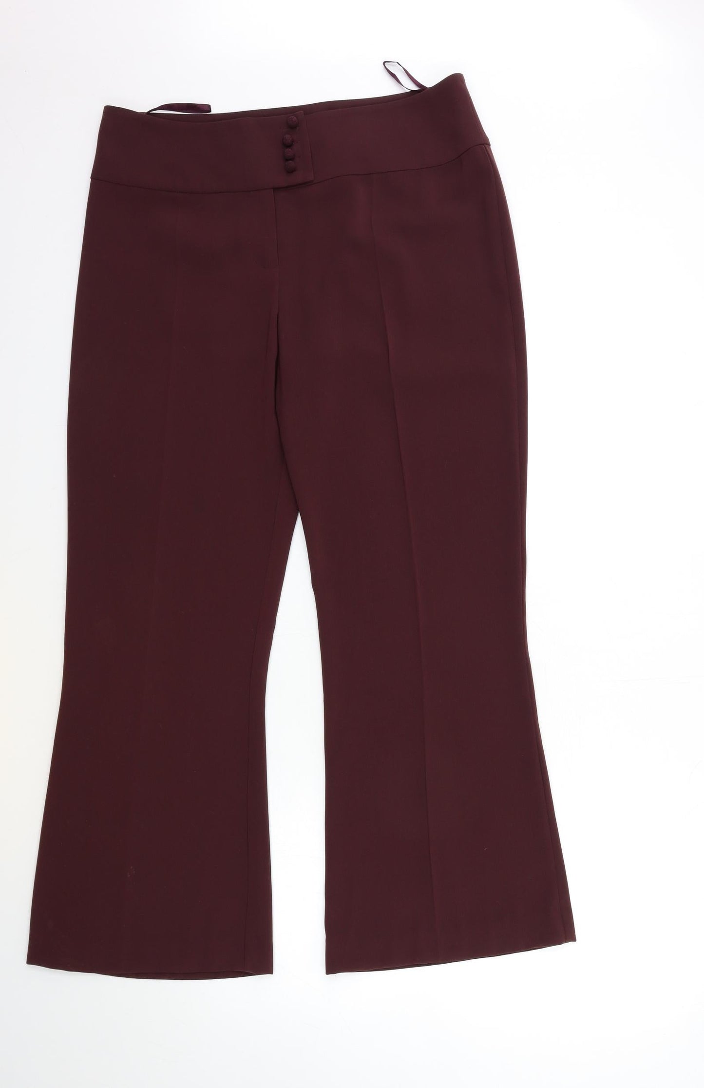 Gharani Strok Womens Red   Trousers  Size 14 L28 in