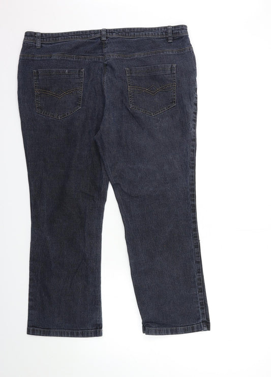 Preworn Womens Blue  Denim Bootcut Jeans Size 10 L26 in