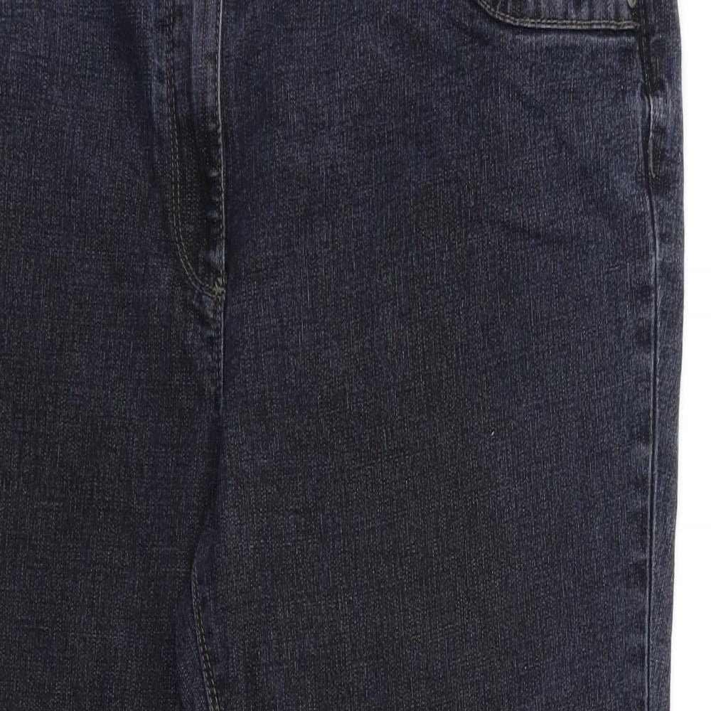 Preworn Womens Blue  Denim Bootcut Jeans Size 10 L26 in