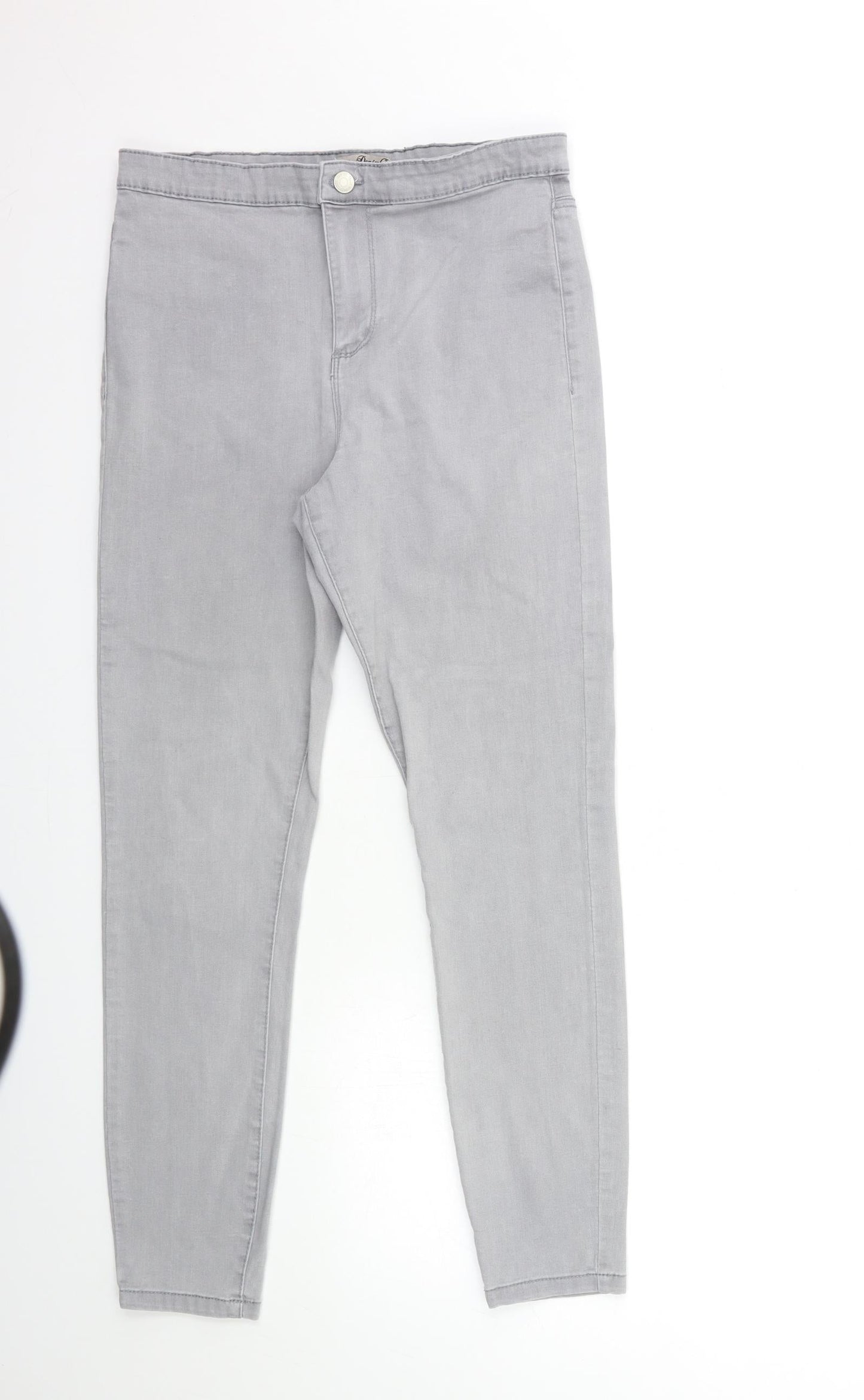 Denim & Co. Womens Grey  Denim  Leggings Size 10 L27 in