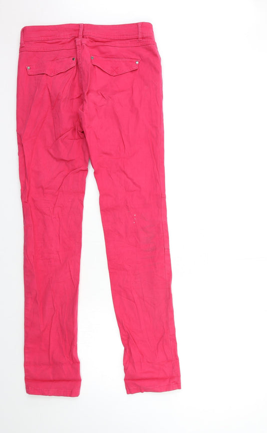 Camieu Womens Pink  Denim Skinny Jeans Size 10 L33 in