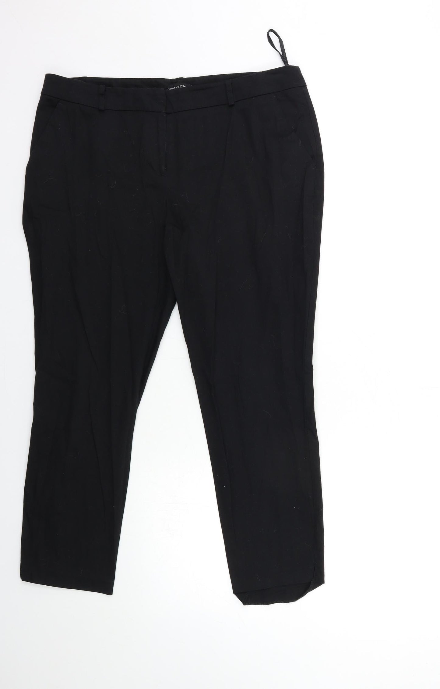 Dorothy Perkins Womens Black   Trousers  Size 14 L20 in