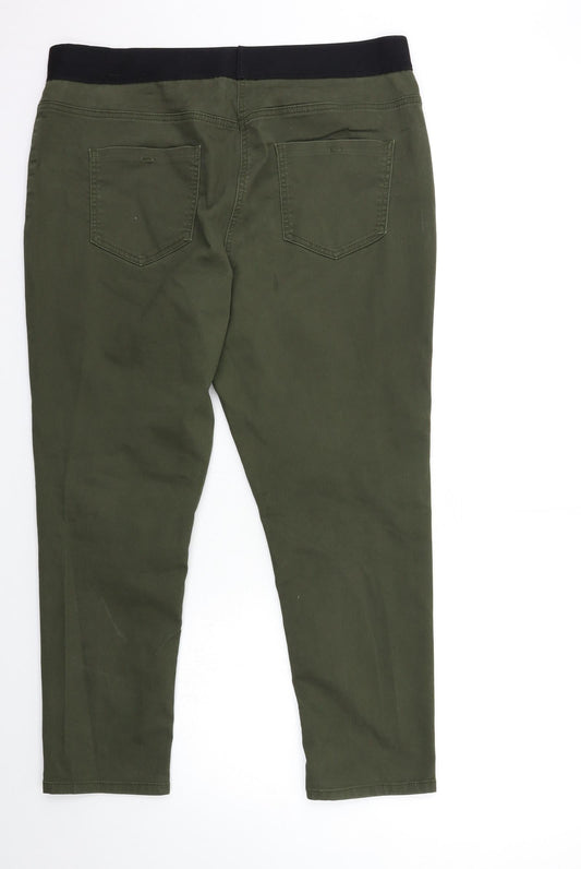 Preworn Womens Green  Denim Jegging Jeans Size 36 in L27 in