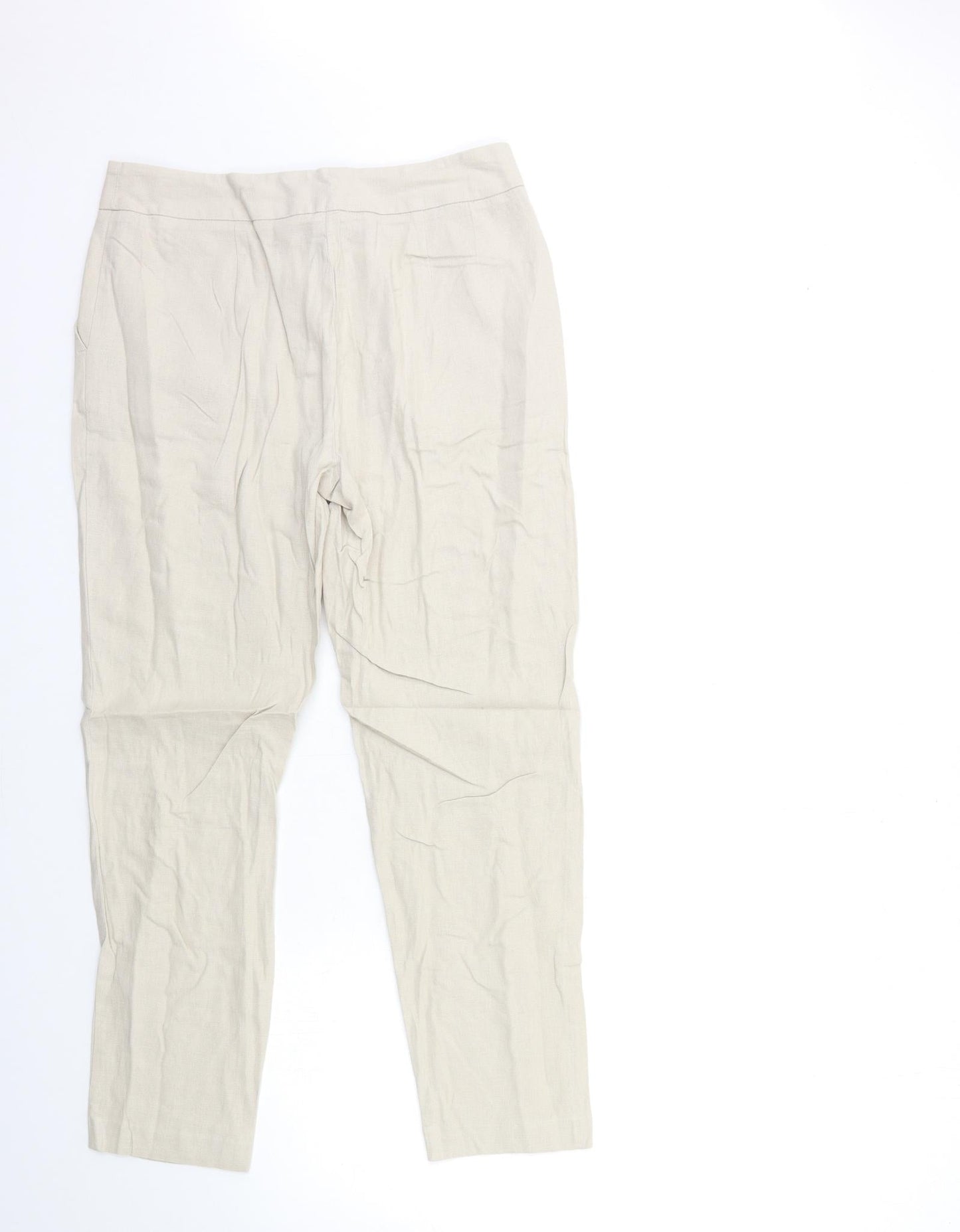 Marks and Spencer Womens Beige   Trousers  Size 30 in L26 in