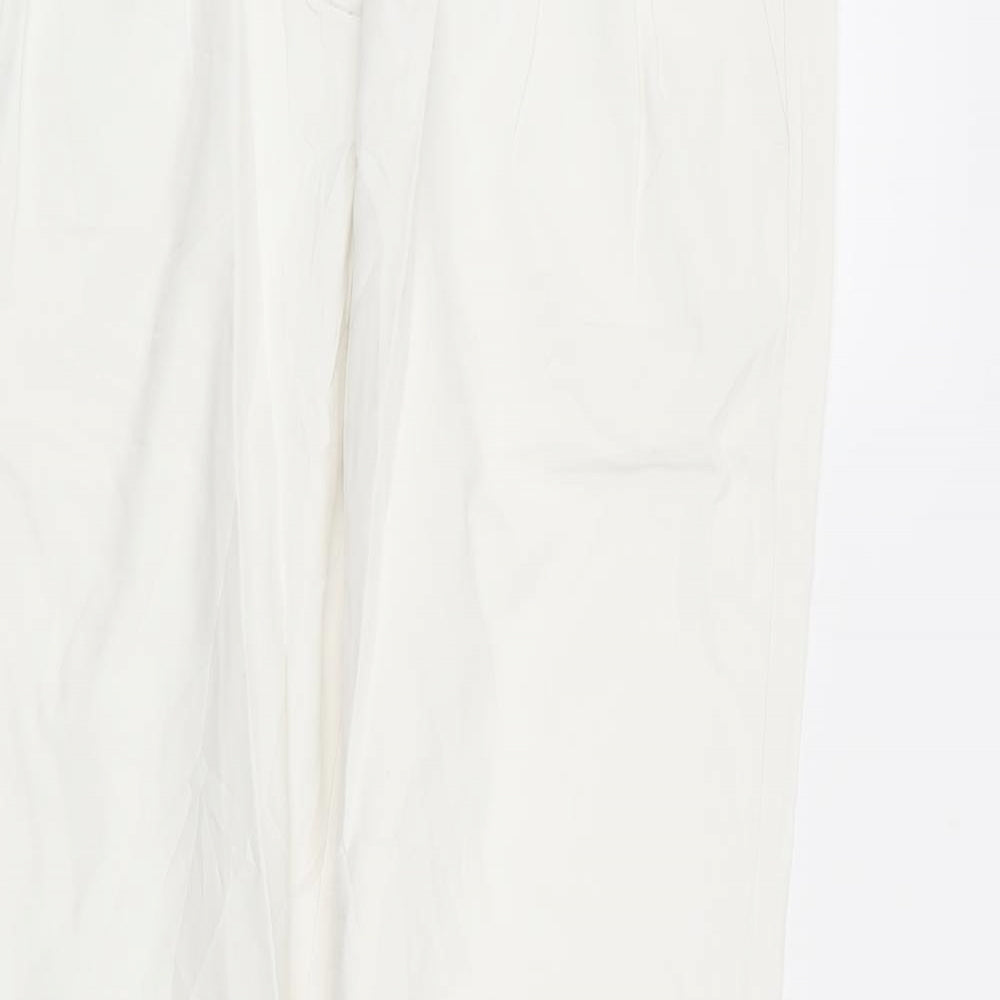 camaieu Womens White   Trousers  Size 28 in L27 in