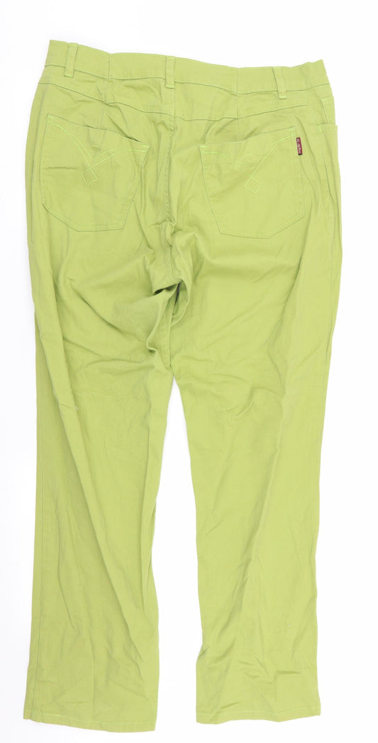 Ella Womens Green   Skinny Jeans Size 16 L29 in