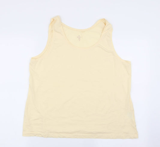 The Basics Womens Yellow   Basic Tank Size XL
