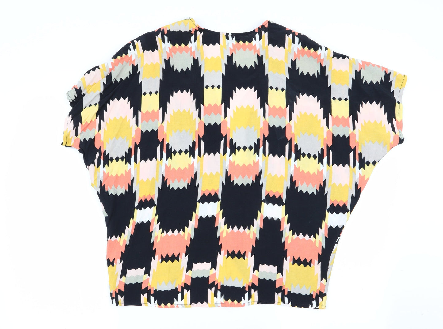 Papaya Womens Multicoloured Geometric  Cardigan Jumper Size 10