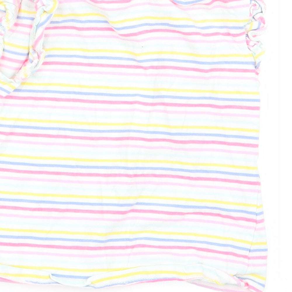 TU Girls Multicoloured Striped  Basic Tank Size 2-3 Years