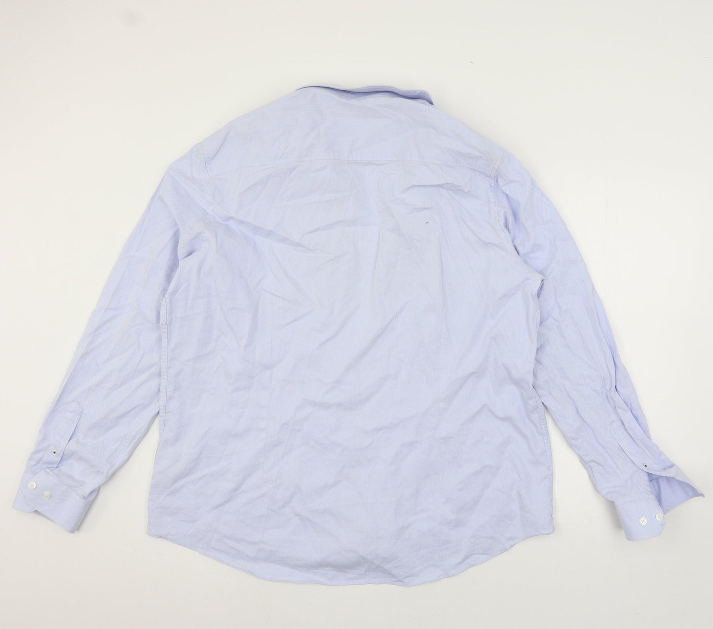 Burton Mens Blue    Button-Up Size 17.5