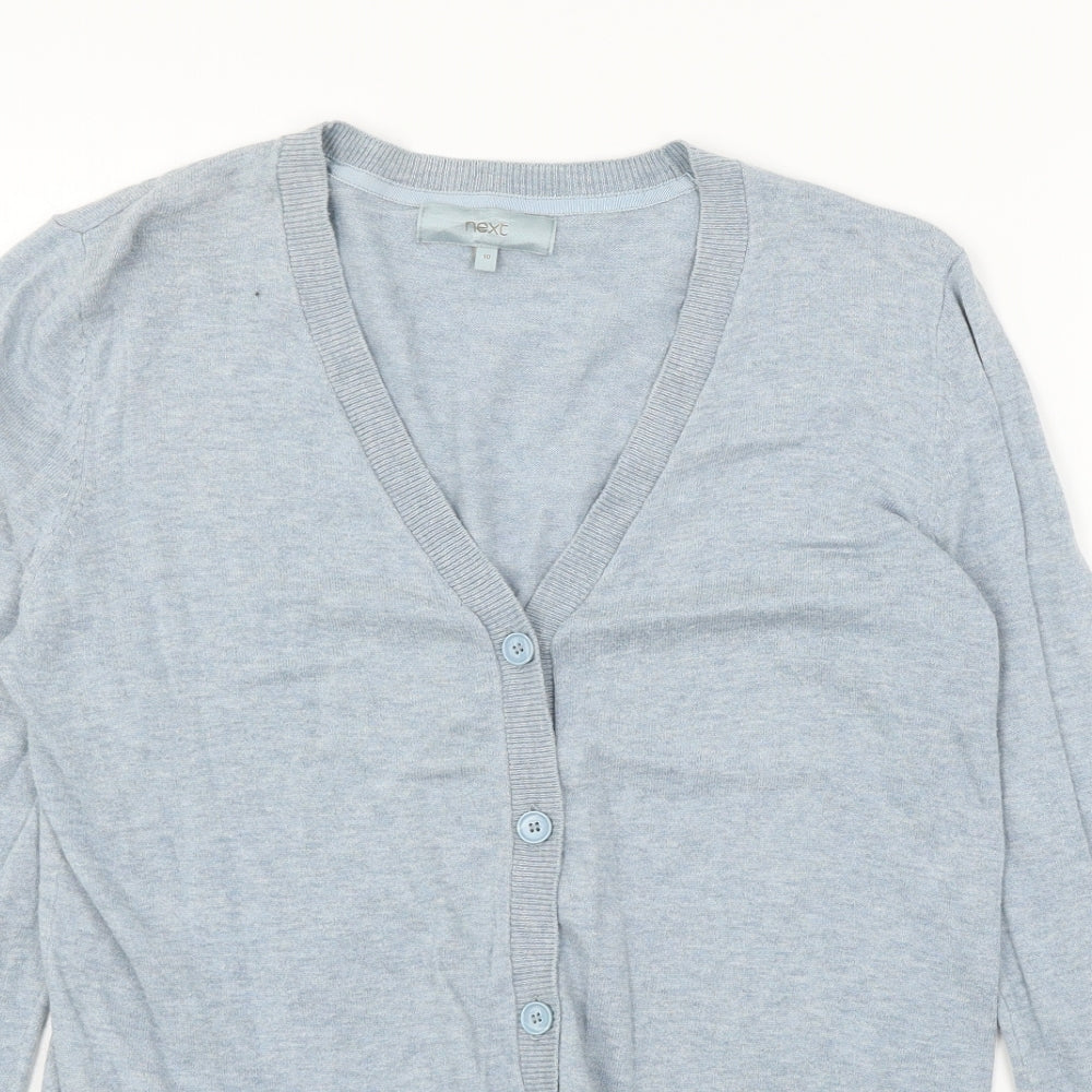 NEXT Womens Blue  Knit Cardigan Jumper Size 10