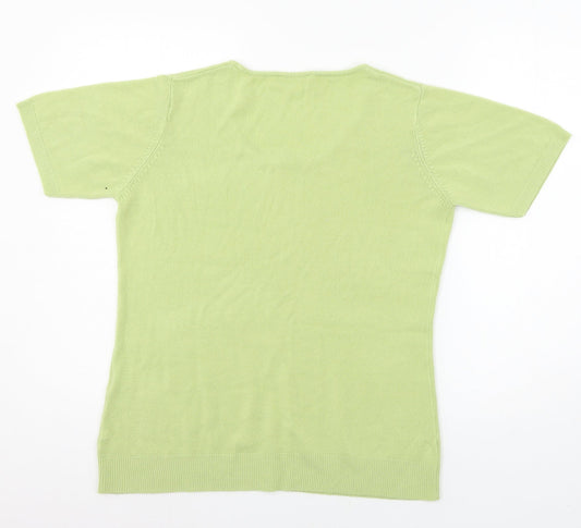 Daxon Womens Green   Basic T-Shirt Size 14