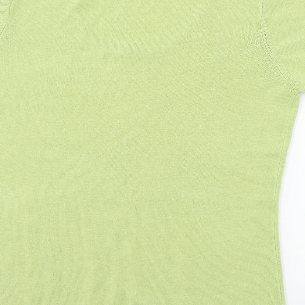 Daxon Womens Green   Basic T-Shirt Size 14