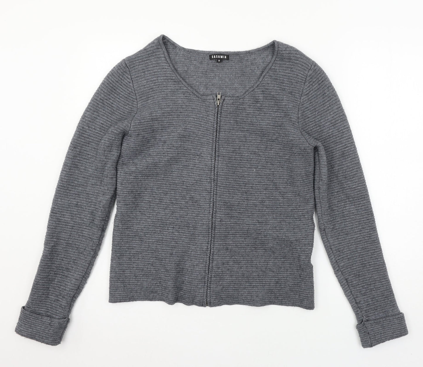 CASAMIA Womens Grey  Knit Cardigan Jumper Size S