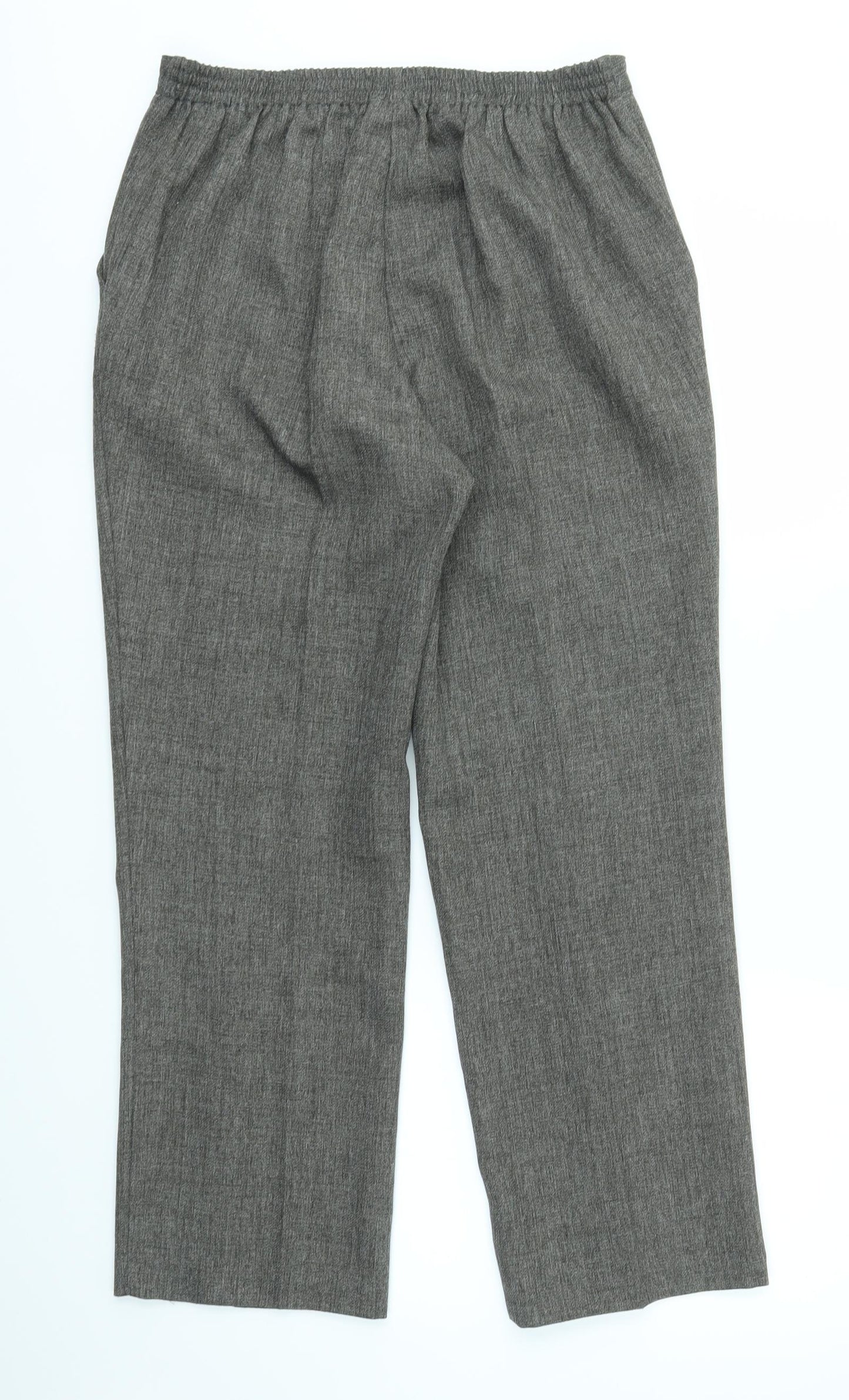 Damart Womens Brown   Trousers  Size 12 L27 in - stretch waistband