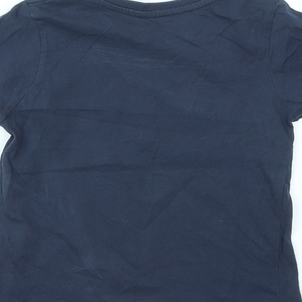 Primark Girls Blue   Basic T-Shirt Size 4-5 Years