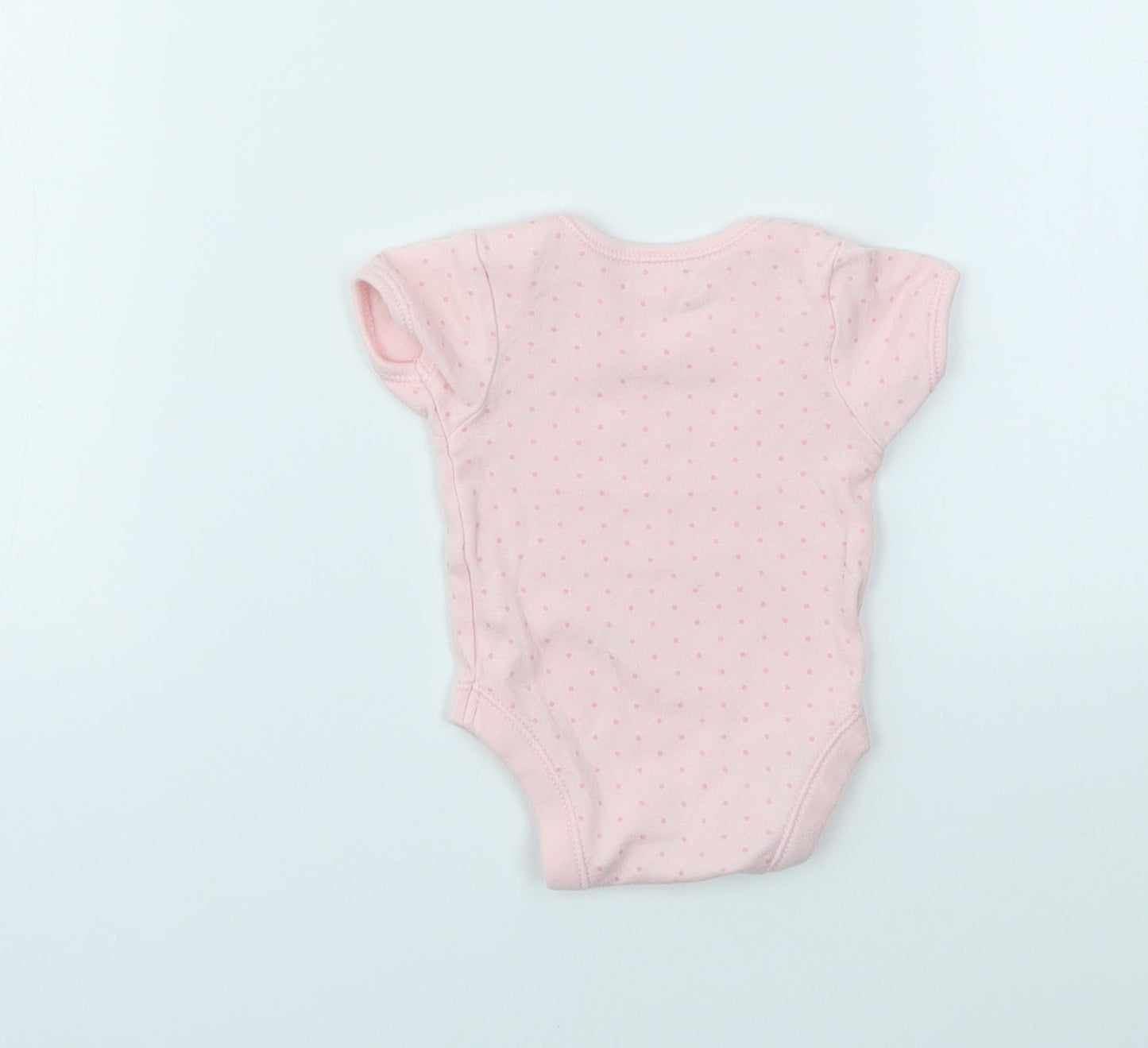 George Girls Pink Spotted  Babygrow One-Piece Size Newborn