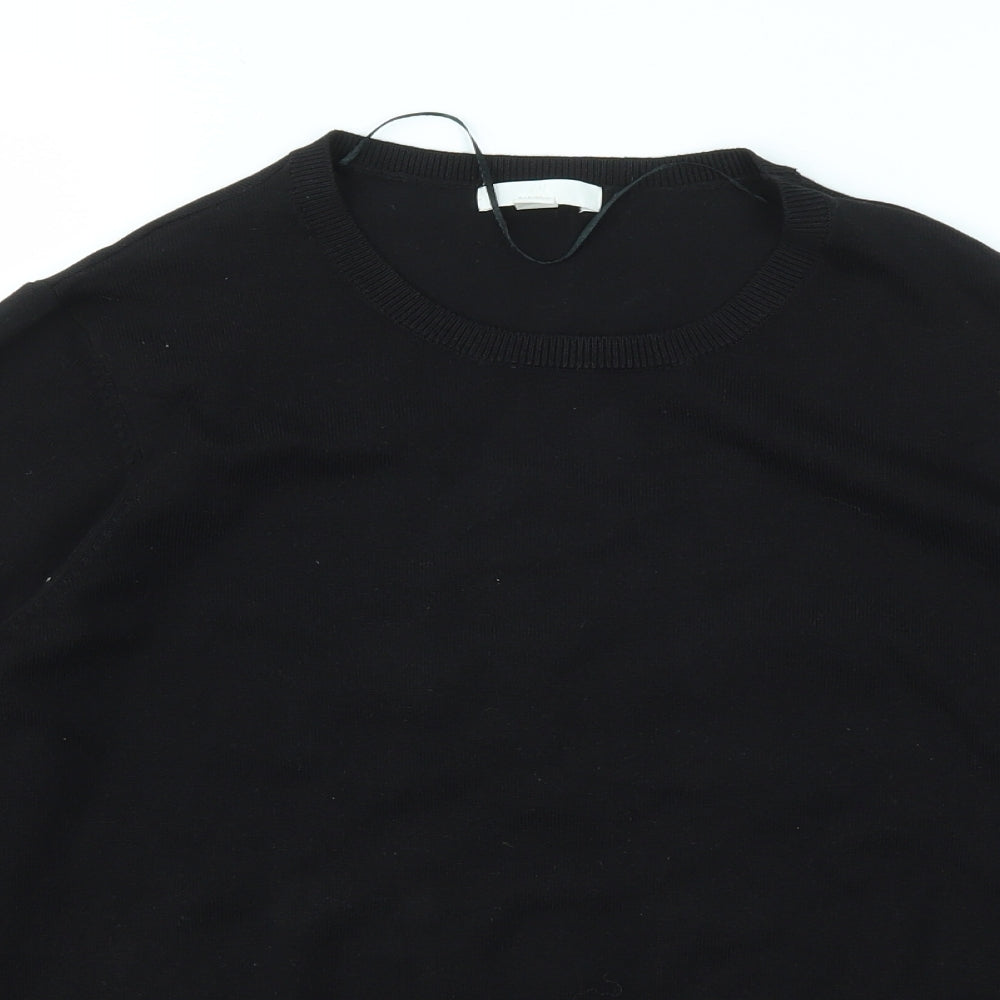 H&M Womens Black   Pullover Jumper Size L