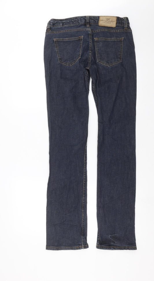 H&M Womens Blue  Denim Straight Jeans Size 29 in L32 in