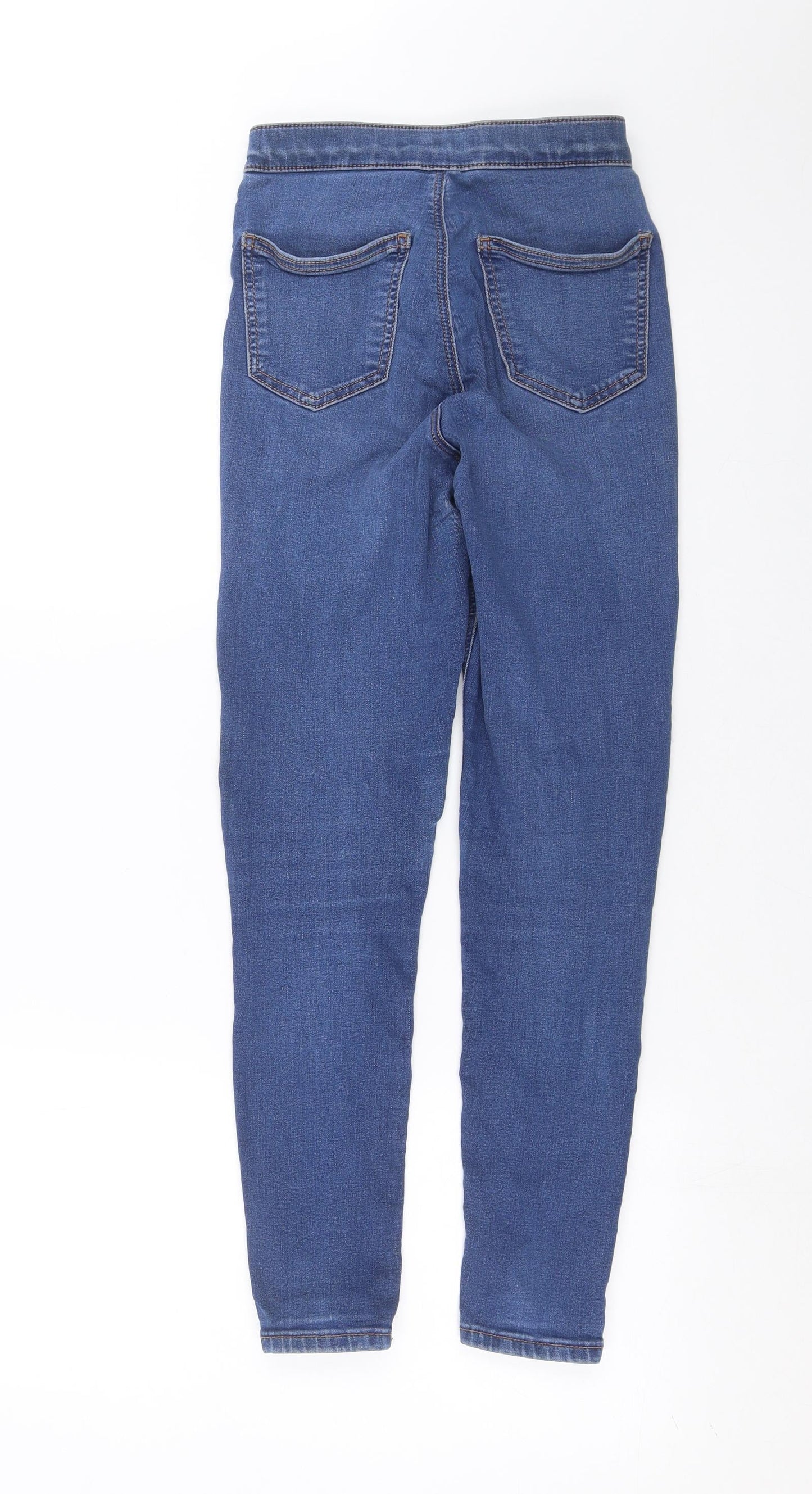 Topshop Womens Blue  Denim Skinny Jeans Size 24 in L26 in