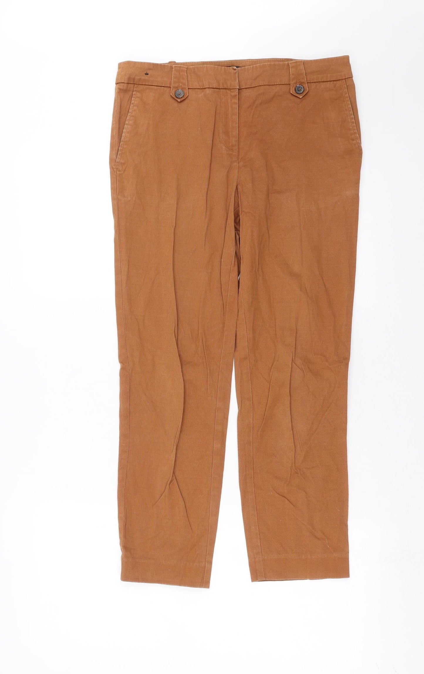 NEXT Womens Brown   Trousers  Size 8 L25 in