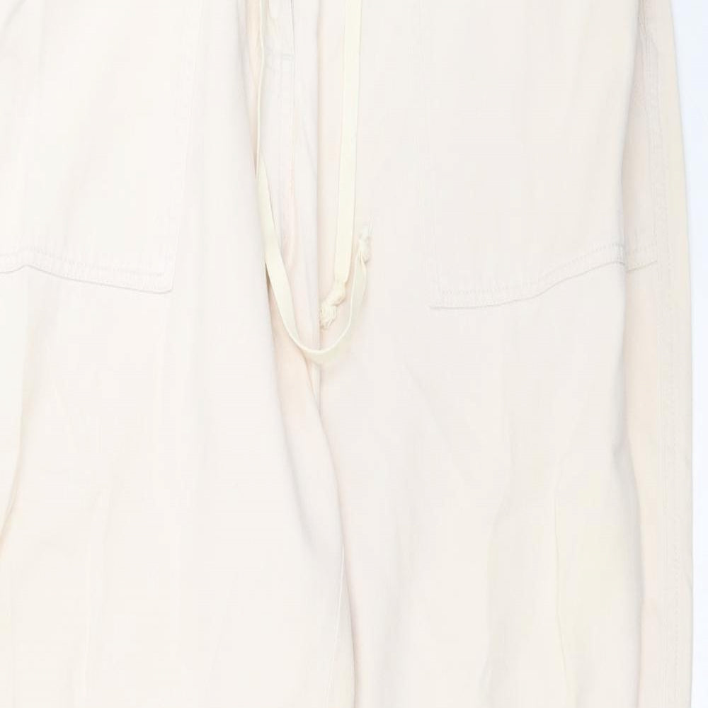 Essential Style Womens Beige   Trousers  Size 16 L29 in