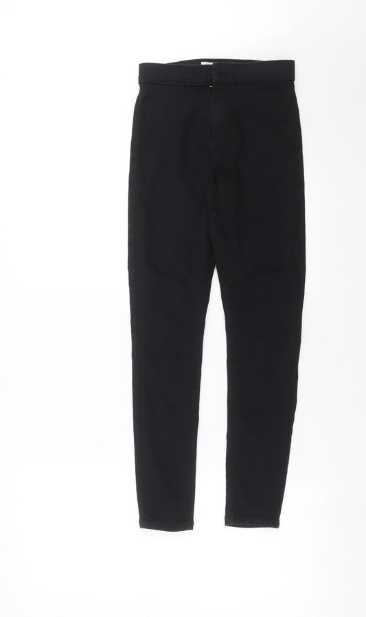 Topshop Womens Black  Denim Skinny Jeans Size 24 in L25 in